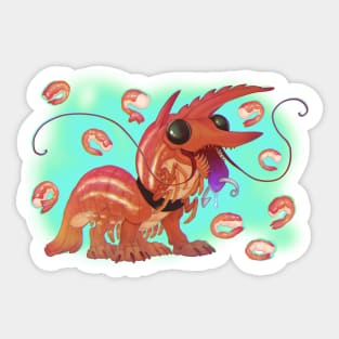 Candy Prawn Pup Sticker